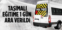 Taşımalı Eğitme 1 Gün Ara Verildi