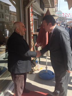 MHP Taraklı Belediye Başkan Adayı İbrahim Pilavcı İlçe merkezinde çalışmalarda bulundu