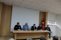 TARAKLI KAYMAKAMI OKAN DAĞLI MUHTAR ADAYLARIYLA TOPLANTI YAPTI