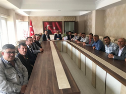 Muhtarlar’dan Kaymakam Abdullah Kurt’a Ziyaret