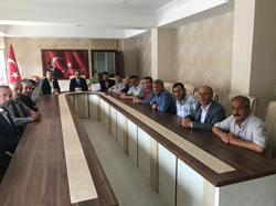 Muhtarlar’dan Kaymakam Abdullah Kurt’a Ziyaret