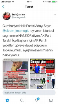 AK PARTİLİ BAŞKANDAN TEPKİ ÇEKEN PAYLAŞIM