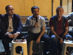 Kesim işi öncesi Vatandaşlarla bir araya geldiler