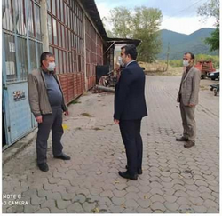 Kaymakam Kaya Sanayi Çarşısı esnafını ziyaret etti.