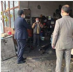 Kaymakam Kaya Sanayi Çarşısı esnafını ziyaret etti.