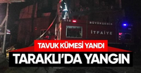 Aksu Mahallesi’nde Tavuk Kümesi Yandı