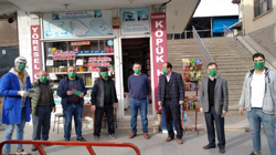 Taraftara Maske Dağıtıldı