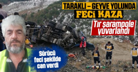 Tır Uçuruma Yuvarlandı :1 Ölü (Güncellendi)