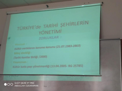 ​ Sakarya Úniversitesinde Taraklı Sunumu