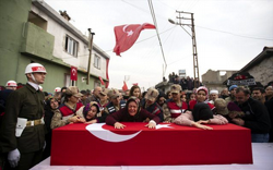 TÜRKİYE ŞEHİTLERİNİ UĞURLADI