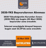 YKS Başvurularında Son Gün