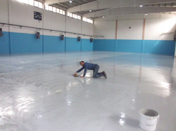 Spor Salonunda son rötuşlar.