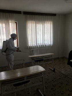 Taraklı’da Dezenfekte çalışmaları Hız kesmeden devam ediyor