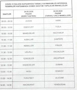 Bayramda Mahallelere Ekmek Servisi
