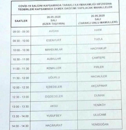 Bayramda Mahallelere Ekmek Servisi