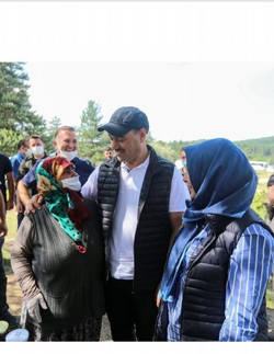 Vali Çetin Oktay Kaldırım, ilk görev gününde Tarakl'yı ziyaret etti.