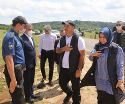 Vali Çetin Oktay Kaldırım, ilk görev gününde Tarakl'yı ziyaret etti.