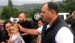 Kazaya ilk müdahaleyi Vali Kaldırım yaptı