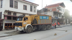 TARAKLI’DA ANKARA CADDESİ’N DE ASFALT YAMA ÇALIŞMASI