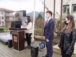 24 Kasım Öğretmenler Gününde Taraklı’da da Çelenk sunma töreni yapıldı