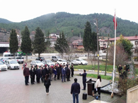 24 Kasım Öğretmenler Gününde Taraklı’da da Çelenk sunma töreni yapıldı