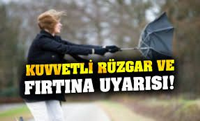 Kuvvetli lodos ve fırtına uyarısı