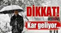 KAR GELİYOR:...