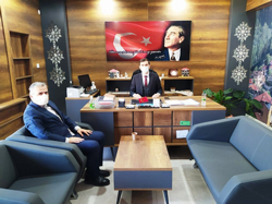Kaymakam Levent Küçük iade-i ziyaretlerde bulunuyor
