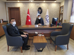 Kaymakam Levent Küçük İlçe Müftülüğünü ziyaret etti.