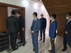 Kaymakam Küçük, Müftü Kaya'yı makamında ziyaret etti