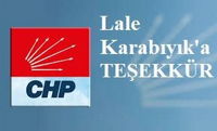 CHP Taraklı’dan Lale Karabıyık’a Teşekkür