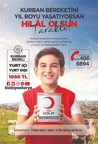 KIZILAY 2021 KURBAN VEKALET FİYATLARINI AÇIKLADI