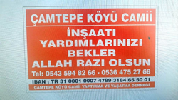 CAMİİ İNŞAATI YARDIM BEKLİYOR