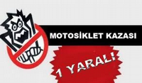 Taraklı'da motosikletten düşen sürücüsü yaralandı