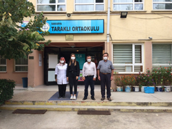 Emekli olan Okul personeli Dönmez’e Muhteşem Uğurlama