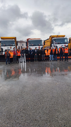 Taraklı –Geyve karayolunda kar ile mücadele aralıksız sürüyor