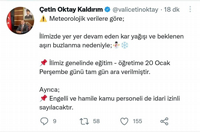 Sakarya'da okullara kar tatili