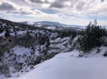 Taraklı’daki Tuzla kanyonu, kar yağışının ardından güzel manzaralar sunuyor.