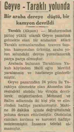 Seksenbeş yıl Önceki Gazete Haberleri…