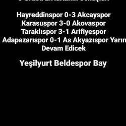 TARAKLISPOR 3 ARİFİYESPOR 1