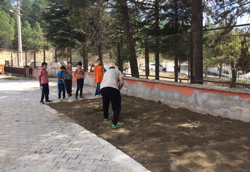 Taraklı Ortaokulu Bahçesine Bocce sahası yapıldı.