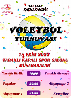 Voleybol turnuvasında Heyecan Başladı