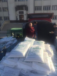 21 Ton Gübre Dağıtıldı