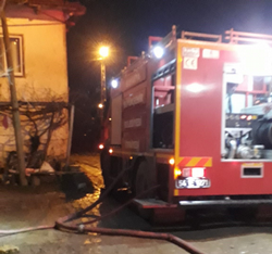 Kalorifer Yangını Eve Sıçradı