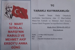 12 MART İSTİKLAL MARŞI'NIN KABULÜ VE MEHMET AKİF ERSOY'U ANMA GÜNÜ