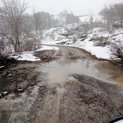 Taraklı güzergâhındaki asfalt perişan durumda.