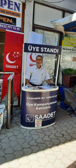 SAADET PARTİSİ TARAKLI’DA ÜYE KAYIT STANDI KURDU
