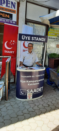 SAADET PARTİSİ TARAKLI’DA ÜYE KAYIT STANDI KURDU