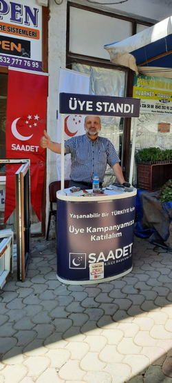 SAADET PARTİSİ TARAKLI’DA ÜYE KAYIT STANDI KURDU