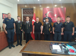 İlçe Jandarma Komutanından Kaymakam ve Belediye Başkanına ziyaret